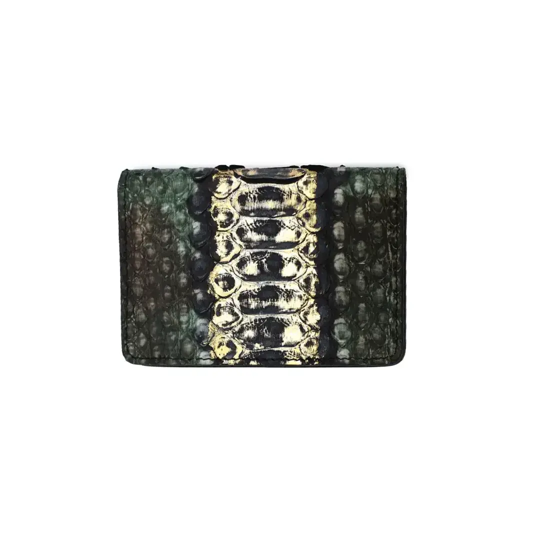 Genuine Python Leather Fold Type Wallet For Ladies